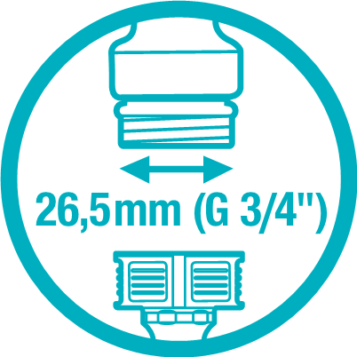 Macho para grifo 26.5 mm Gardena 18201-20