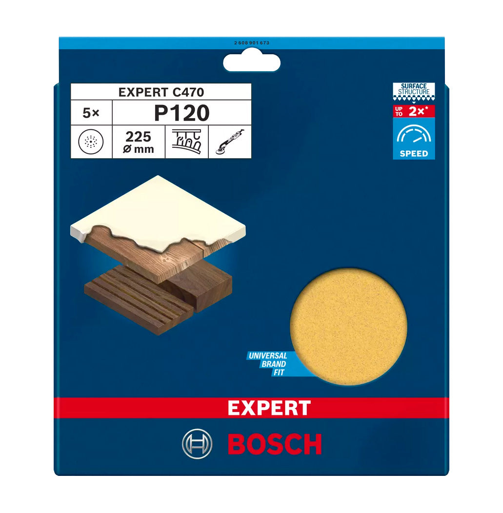 Disque abrasif Expert C470 225mm 5 unités Bosch