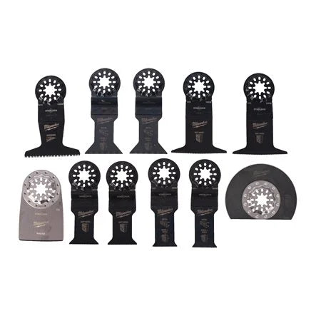 Jeu de 11 lames pour outil multifonction Milwaukee