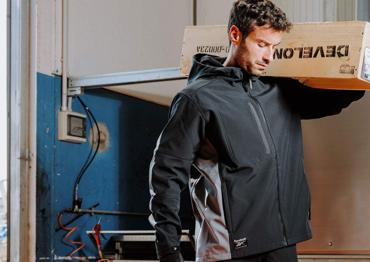 Veste à capuche en tissu technique 3 couches Reebok