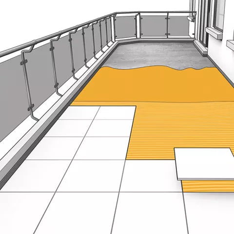 Adhésif élastique et imperméable pour le collage de carreaux 10 L SikaBond T-8