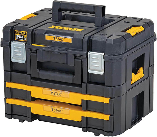 Kit valise polyvalente + caisson double tiroirs IP54 Dewalt DWST83395-1