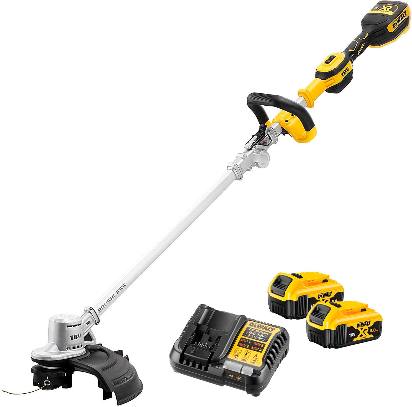 Débroussailleuse sans balai XR 18V ​​36cm avec 2 batteries 5Ah Dewalt DCMST561P2