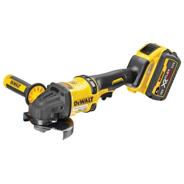 Mini-meuleuse sans balais XR FLEXVOLT 54V/18V 125mm avec 2 batteries 6Ah et coffret Dewalt DCG418T2