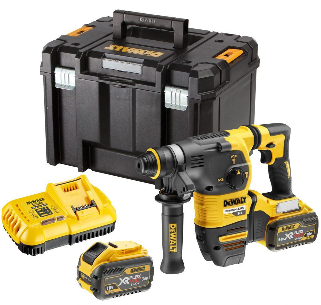 Dewalt DCH333X2 Marteau électropneumatique sans balais XR FLEXVOLT 54V SDS-Plus 3.5J