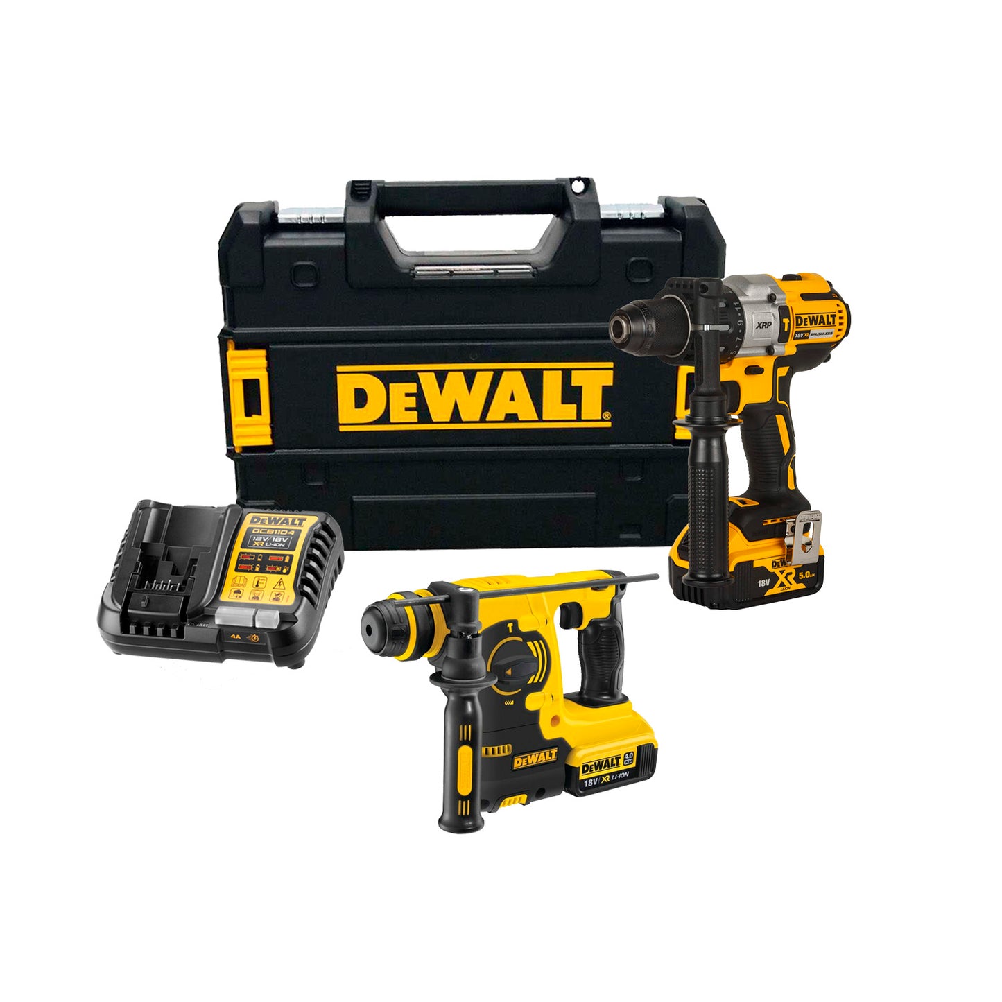 Combo marteau perforateur Dewalt XRP 95NM DCD796P2 + marteau SDS DCH253N