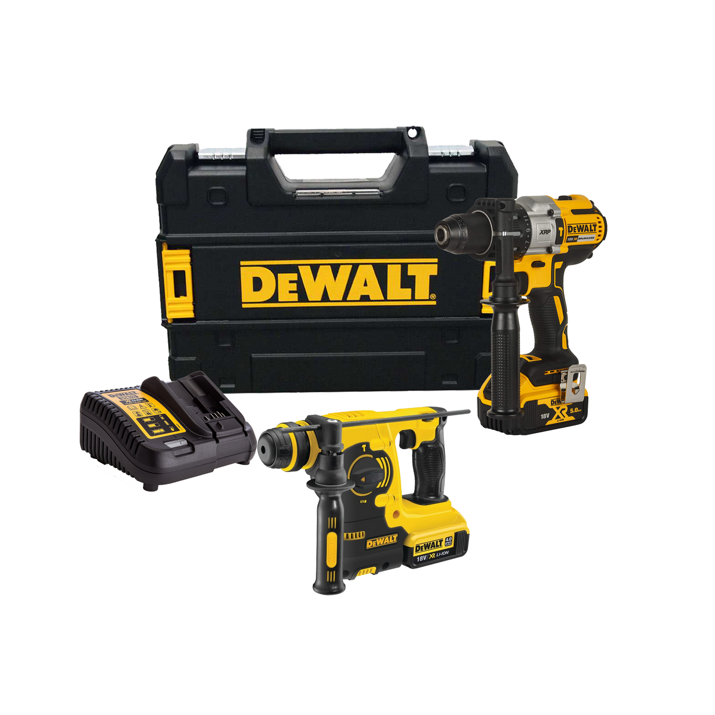 Combo marteau perforateur Dewalt XRP 95NM DCD796P2 + marteau SDS DCH253N