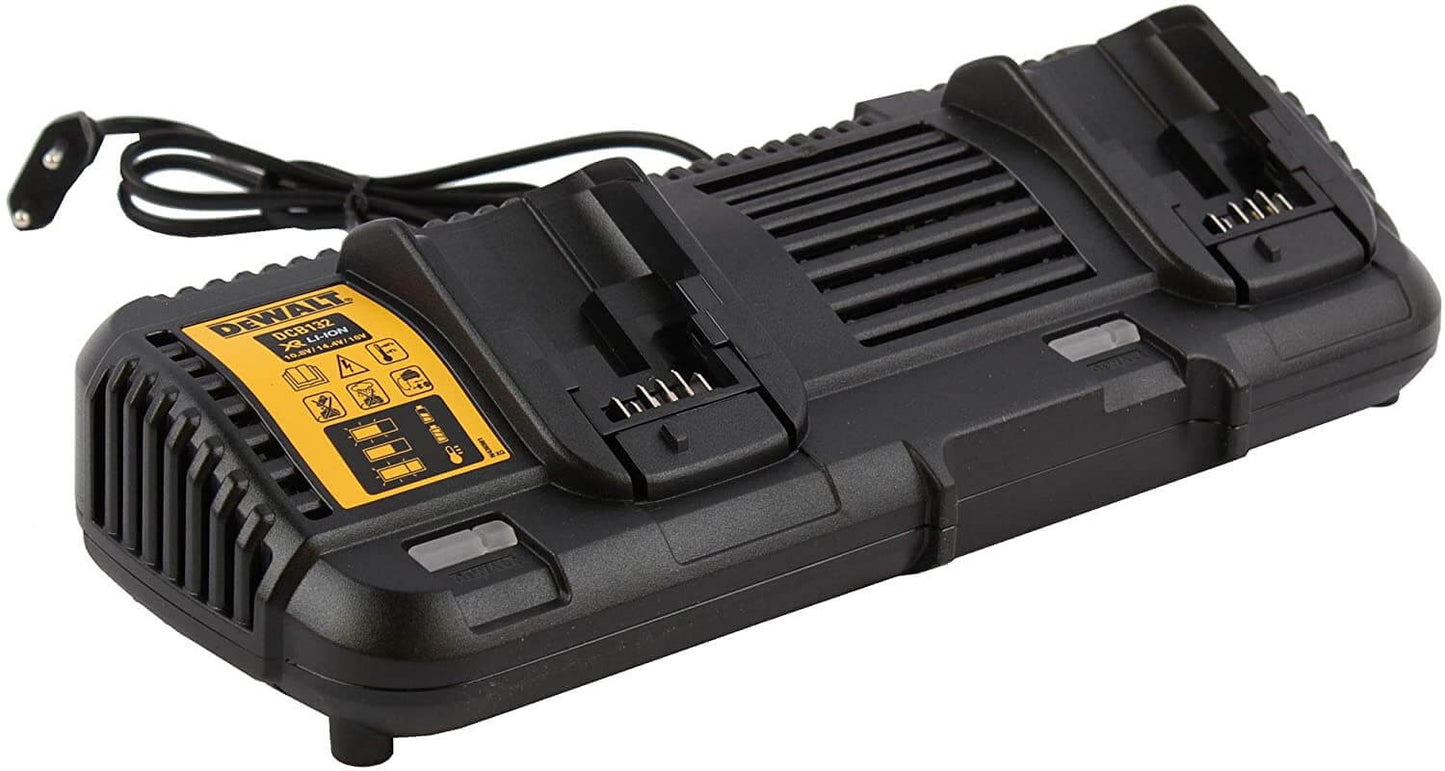 Kit 2 batteries sur rail XR Flexvolt 54V/18V 6,0Ah et chargeur Dewalt Double XR Flexvolt DCB132T2