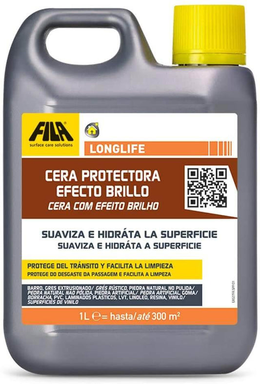 Garrafa Cera Protectora con Efecto Brillo 1L Fila LONGLIFE FILA - 1