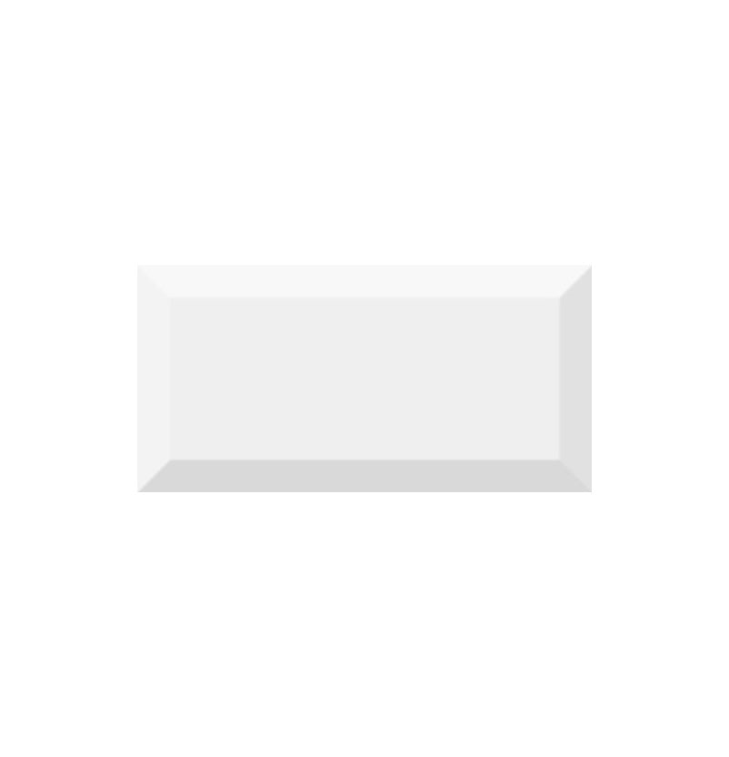 Carton de 50 Pièces Carrelage Mugat Blanc 10x20 Vives (Carton 1 m2)