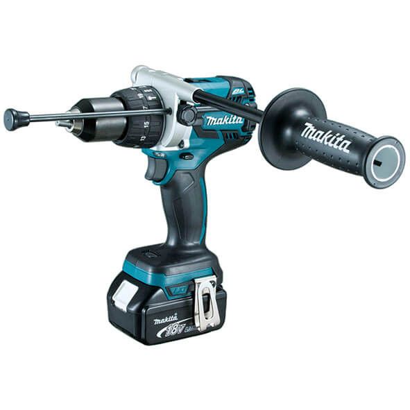 Combo Mini Meuleuse 18V DGA504ZJ + Perceuse à percussion DHP481RTJ Makita DLX2130TJ2