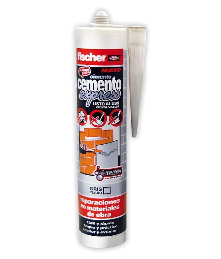 Cartouche de mastic Fischer Cement Express gris clair 310 ml