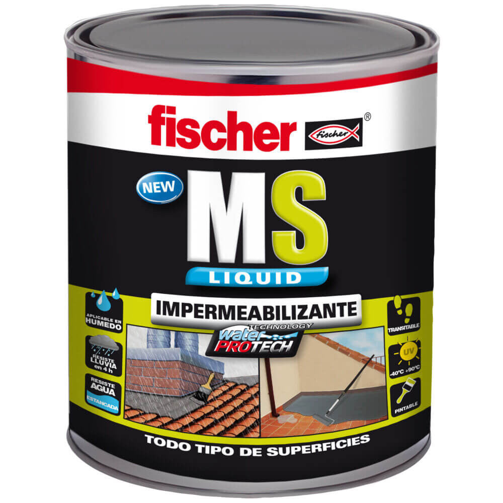 Bote Impermeabilizante constructivo 4kg Fischer MS Líquido FISCHER - 1