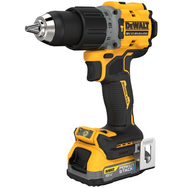 Perceuse à percussion compacte sans balais Dewalt DCD805E2T XR 18V ​​POWERSTARCK