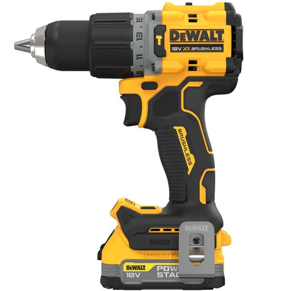 Perceuse à percussion compacte sans balais Dewalt DCD805E2T XR 18V ​​POWERSTARCK