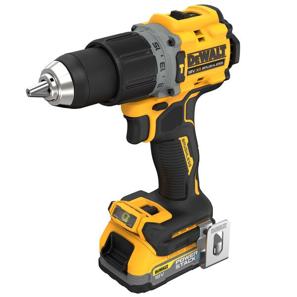 Perceuse à percussion compacte sans balais Dewalt DCD805E2T XR 18V ​​POWERSTARCK