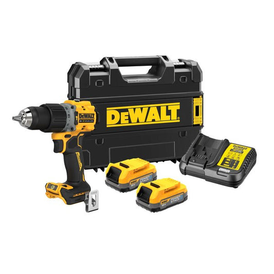 Perceuse à percussion compacte sans balais Dewalt DCD805E2T XR 18V ​​POWERSTARCK