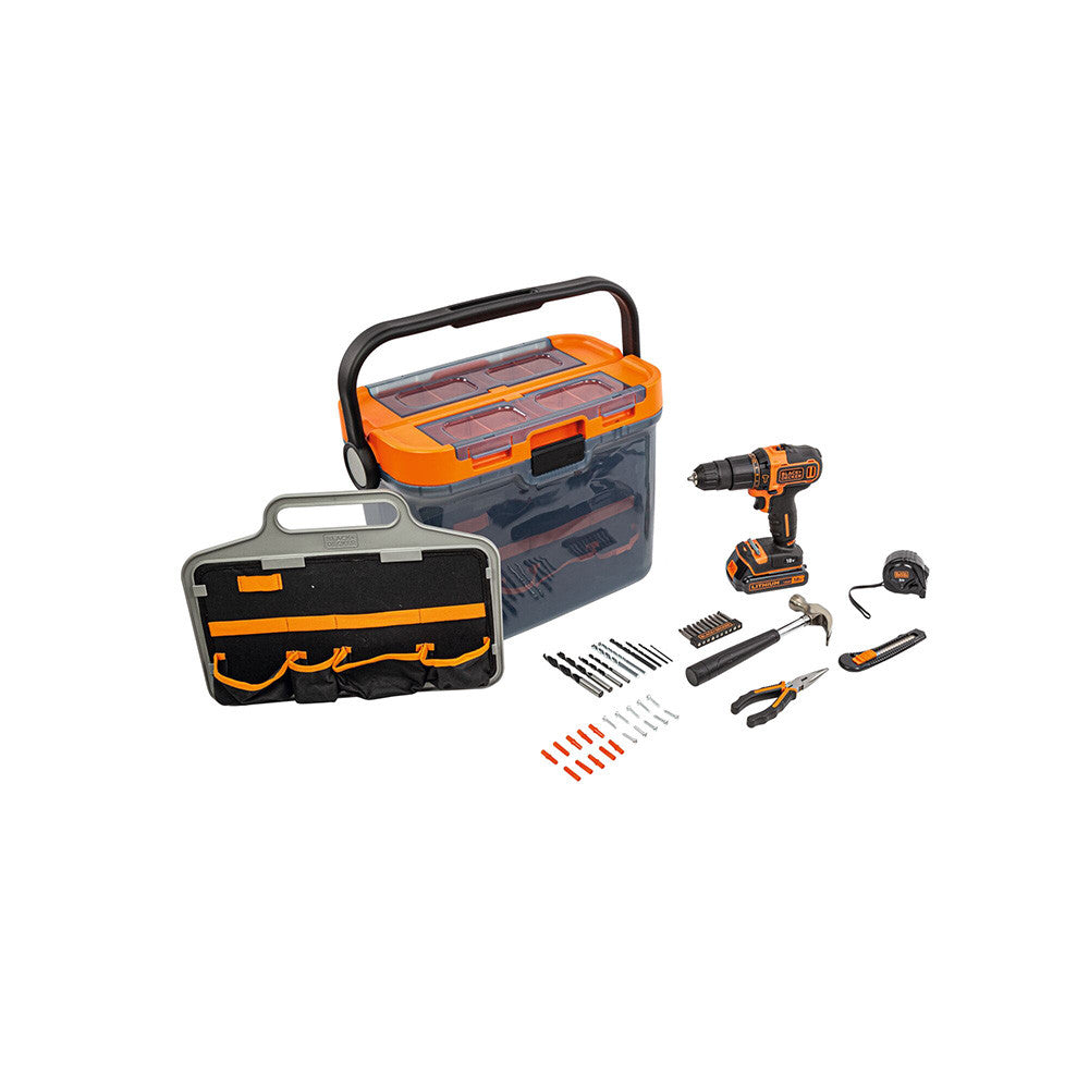 KIT Taladro Percutor 18V + accesorios Black+Decker BCKSB05 DEWALT - 3