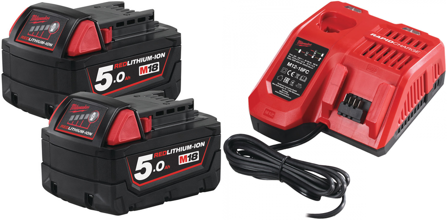 Powerpack 6 outils + 2bat + chargeur + Sac Milwaukee M18 FPP6K2-502B