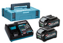 Kit de 2 batteries XGT 4,0 Ah et chargeur rapide en coffret Makita 191J97-1