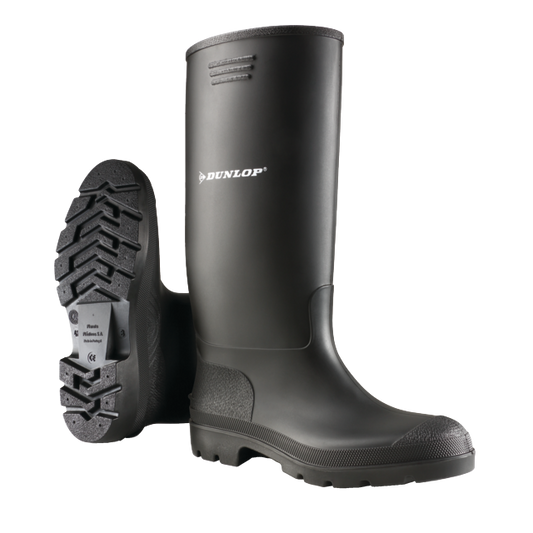 Bota de agua PVC caña alta negra Dunlop 380PP