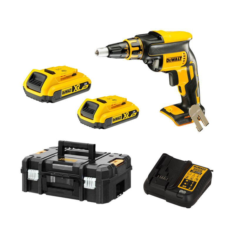 Tournevis pour plaques de plâtre Dewalt DCF620D2 - 18v. 2 batteries 2,0 Ah avec étui