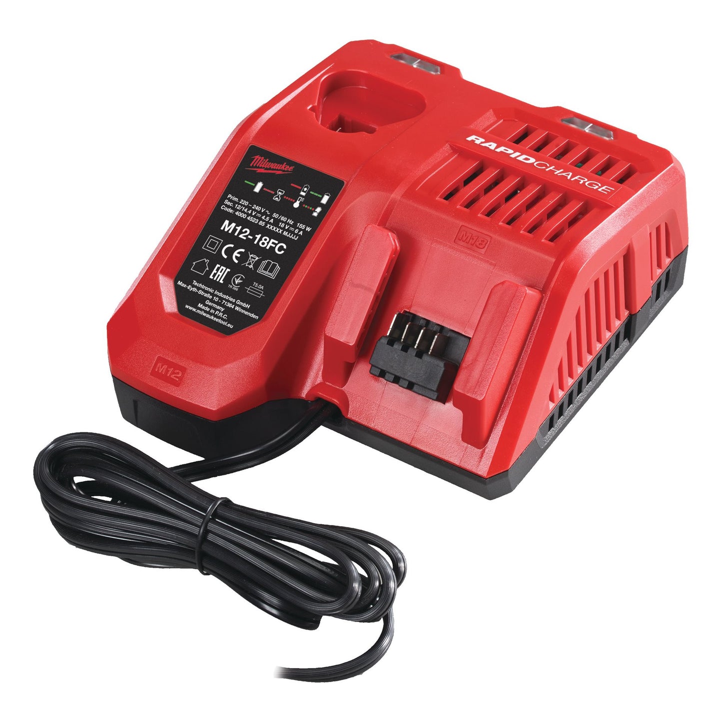 Marteau combiné SDS-PLUS 2.3J M18 25mm + 2bat 5Ah + Chargeur + Mallette Milwaukee M18 BLH-502X