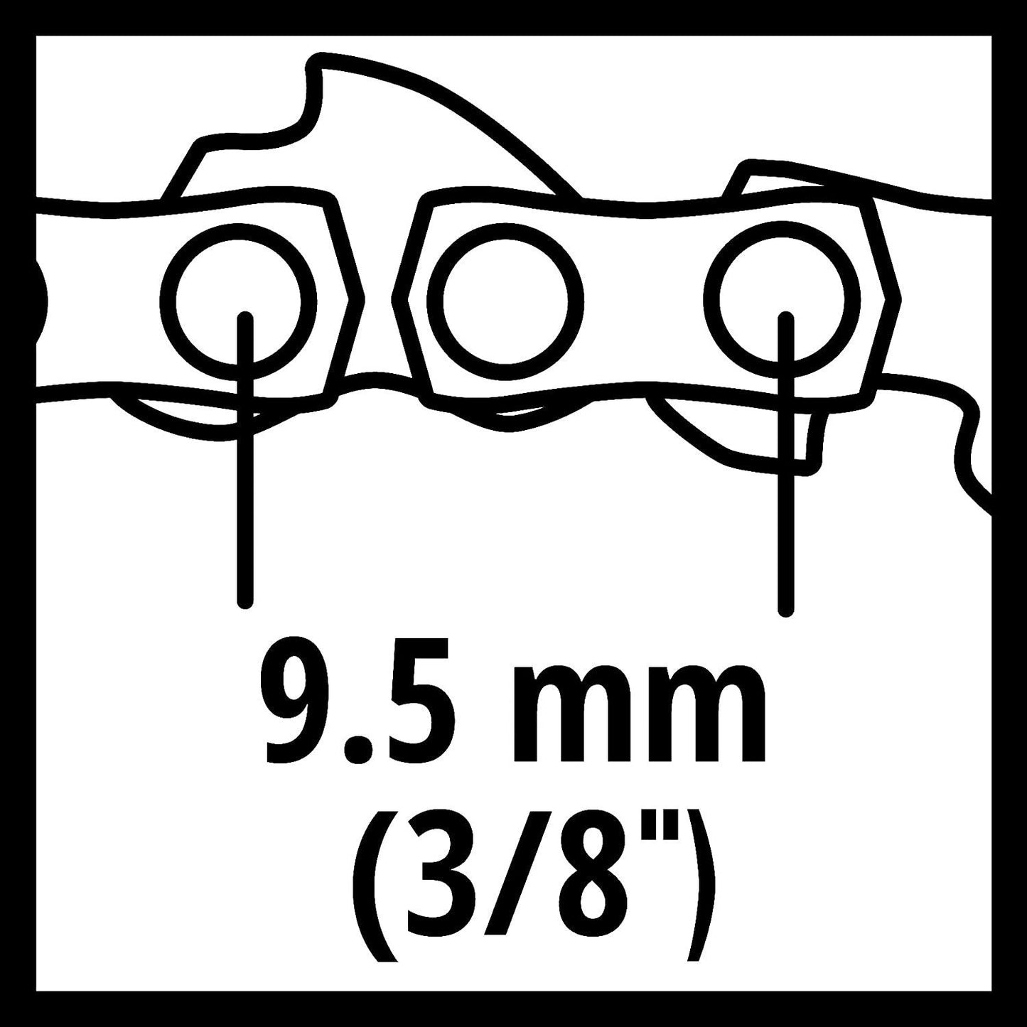 Cadena para motosierra 25cm Einhell GE-LC 18Li EINHELL - 3