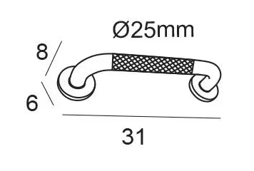 Asa de Sujeción Antideslizante 31 cm Cromo 6389 Manillons Torrent MANILLONS TORRENT - 4