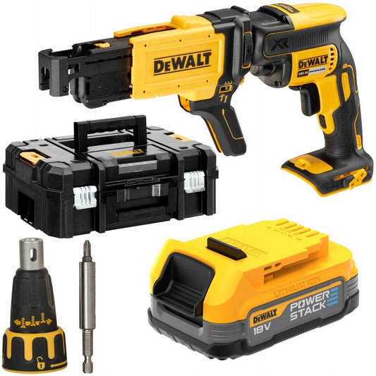 Kit tournevis DCF620 + chargeur rapide DCF6202 + Powerstack 5Ah 18V + mallette Dewalt DCF620E1K