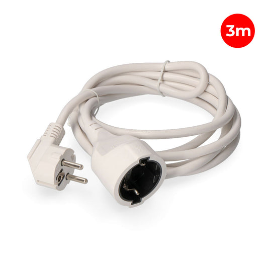 Rallonge avec 1 prise 2P+T 16 A 250 V~ et 3 m de câble H05VV-F 3G1,5 mm² EDM