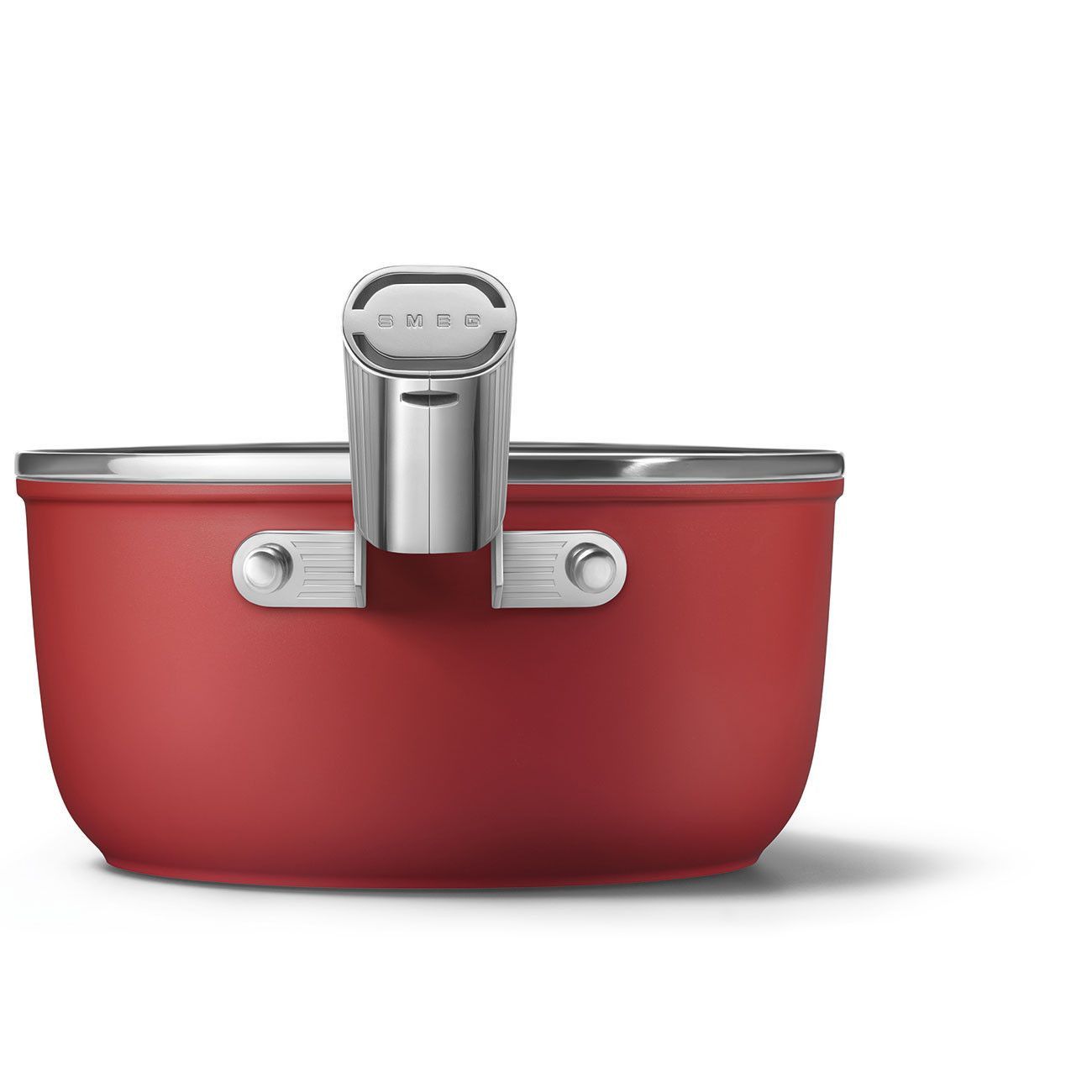 Ensemble de casseroles rouge mat Smeg