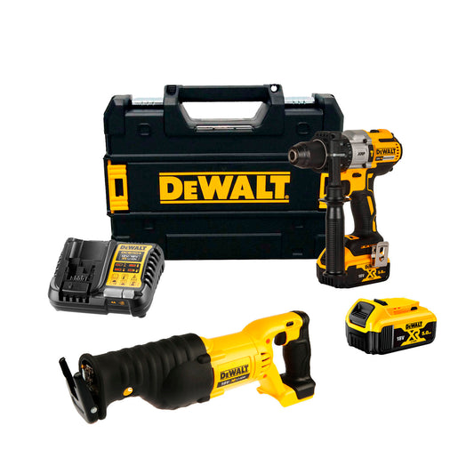 Combo Perforateur Dewalt CPROF139 DCD996P2 + Scie Sabre DCS380N