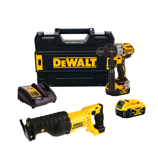 Combo Perforateur Dewalt CPROF139 DCD996P2 + Scie Sabre DCS380N