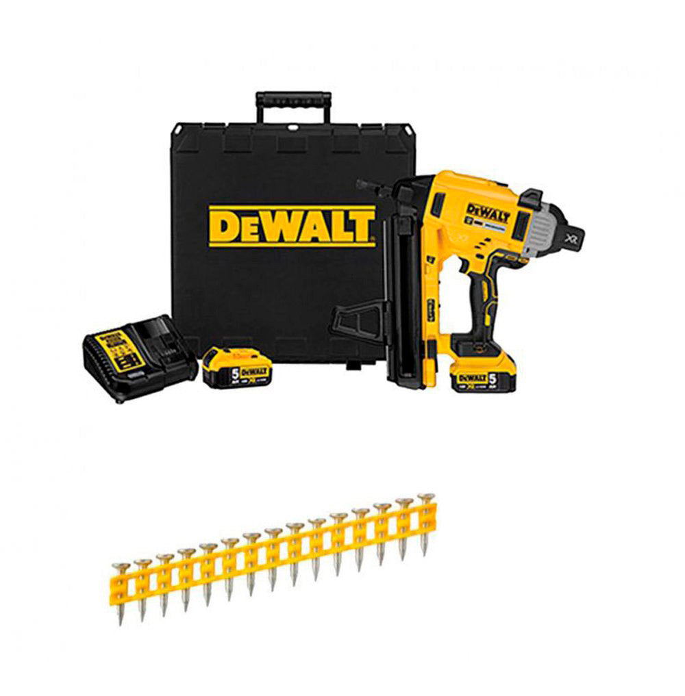 Dewalt DCN890P2 Cloueur pour béton et acier alimenté par batterie 18 V + 5 025 clous de 20 mm