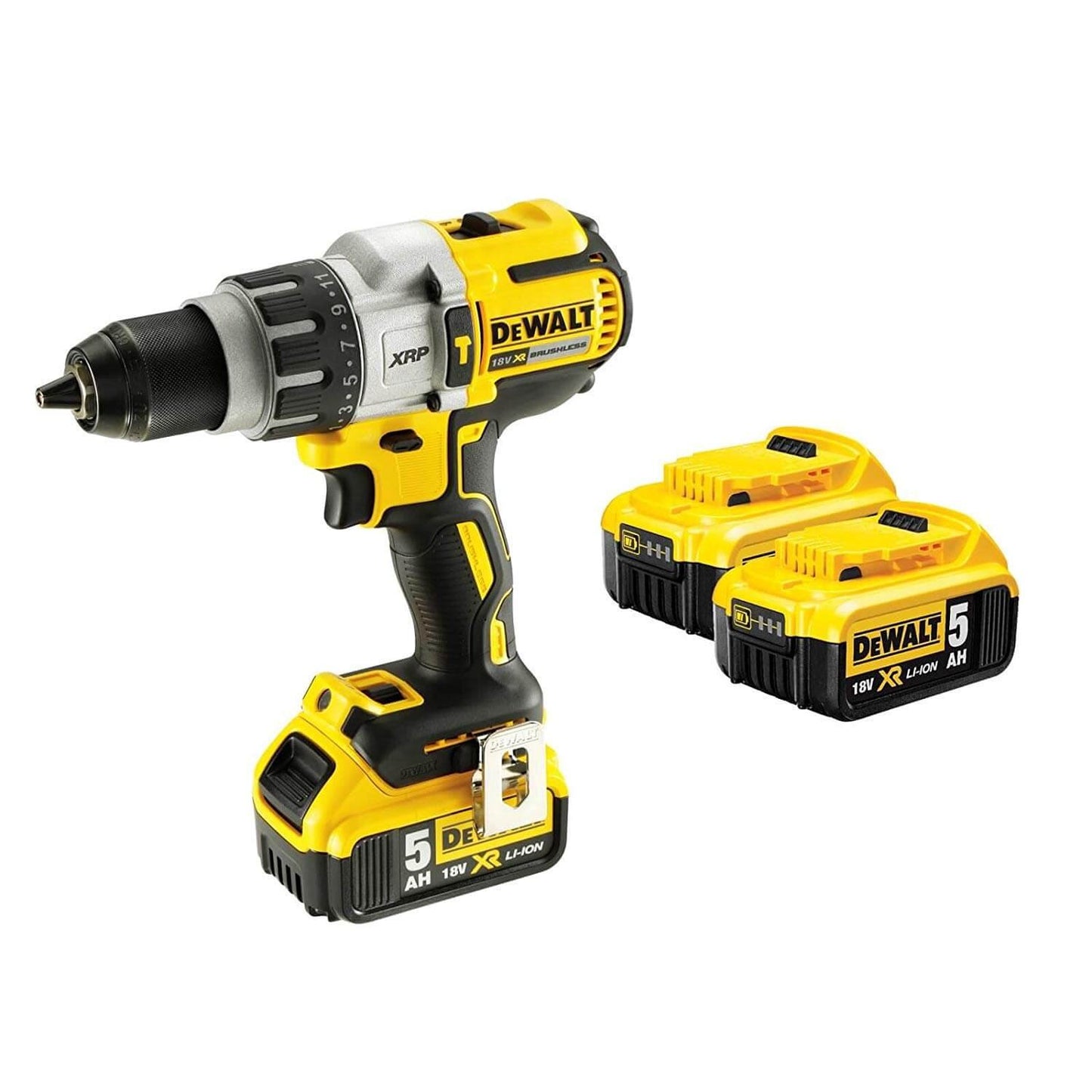 Perceuse à percussion sans balais Dewalt 18 V XRP 3 battes 5,0 Ah avec étui DCD996P3