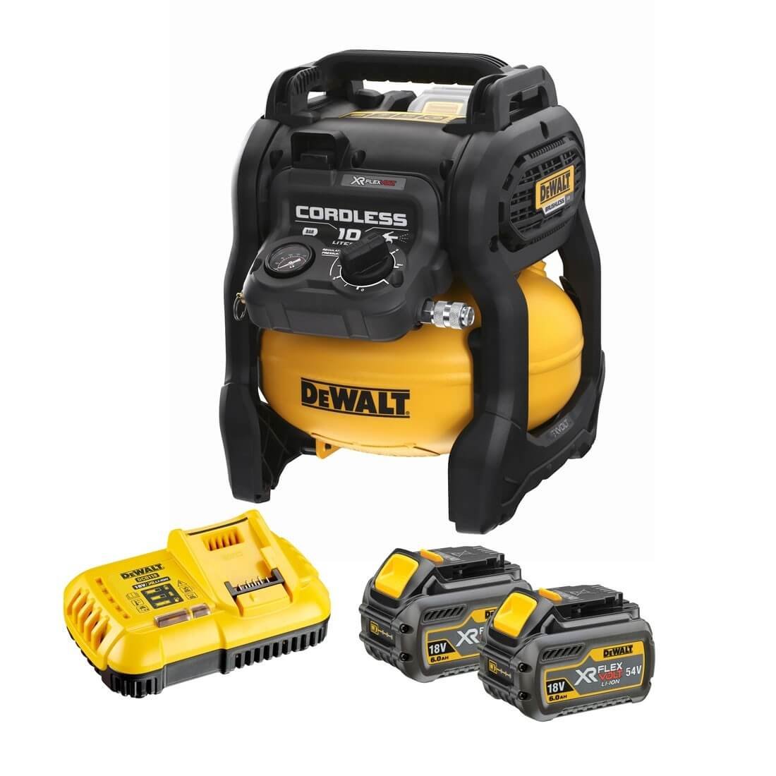 Compresseur d'air Dewalt XR Flexvolt 54 V 9,5 L 0,4 HP DCC1054T2