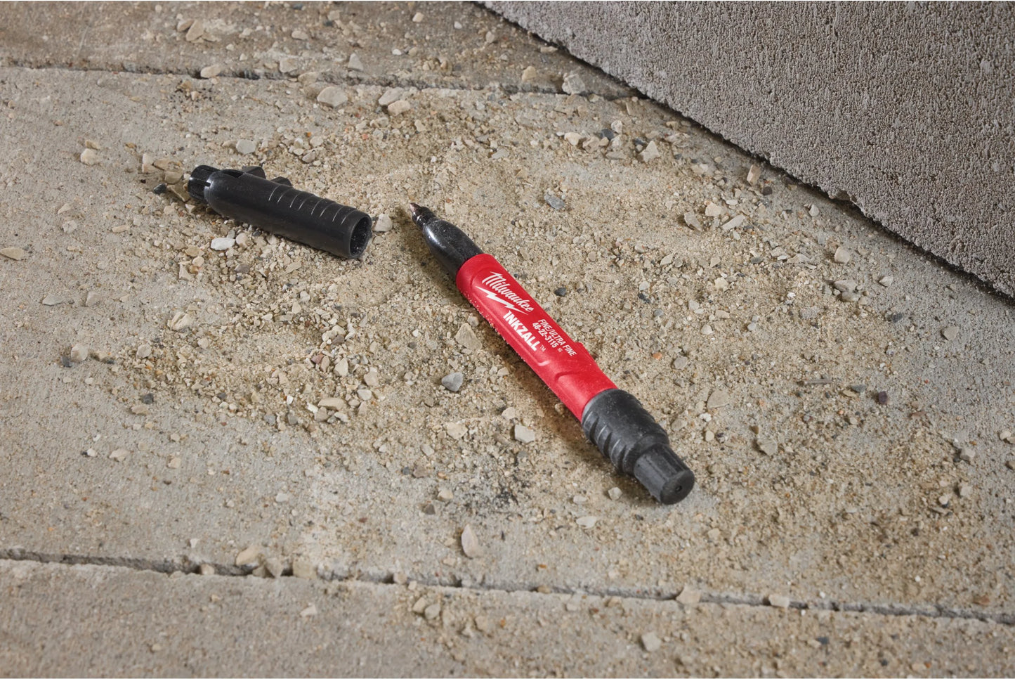 Marqueur double pointe fine et ultra-fine Inkzall Noir Milwaukee