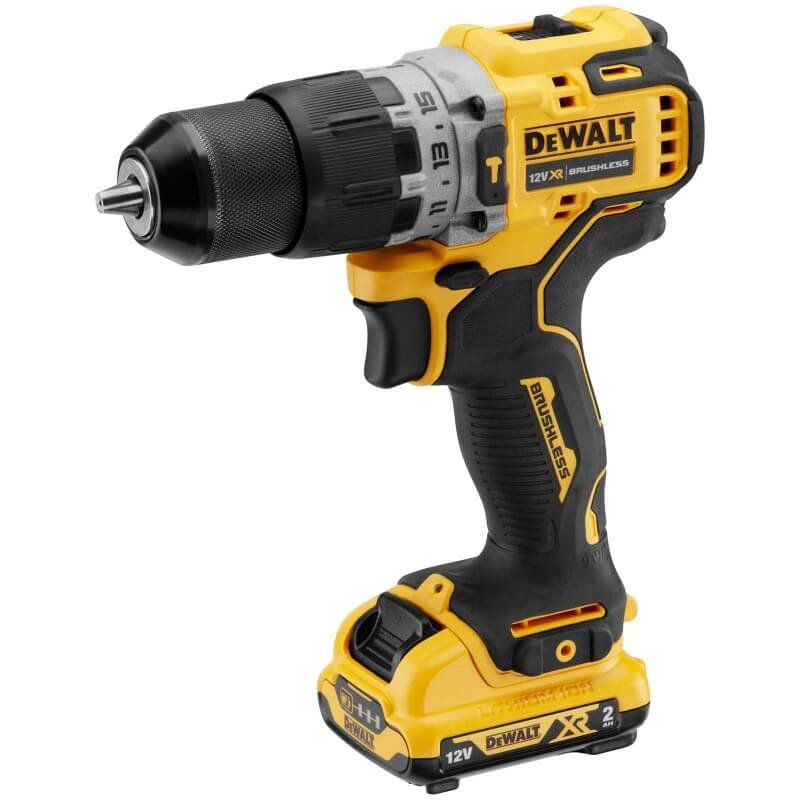 Taladro Atornillador sin escobillas XR 12V Li-Ion con 2 baterías 2Ah Dewalt DCD701D2