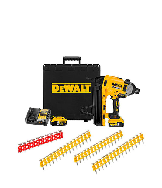 Cloueur combiné pour béton et acier alimenté par batterie 18 V DCN890P2 + 16 080 clous Dewalt