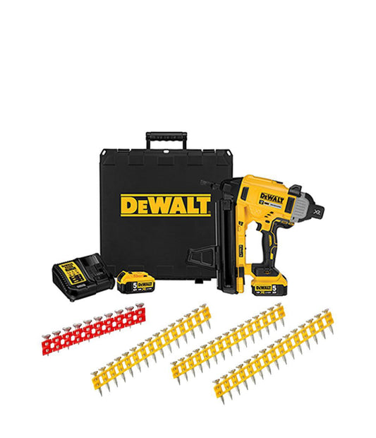 Cloueur combiné pour béton et acier alimenté par batterie 18 V DCN890P2 + 16 080 clous Dewalt