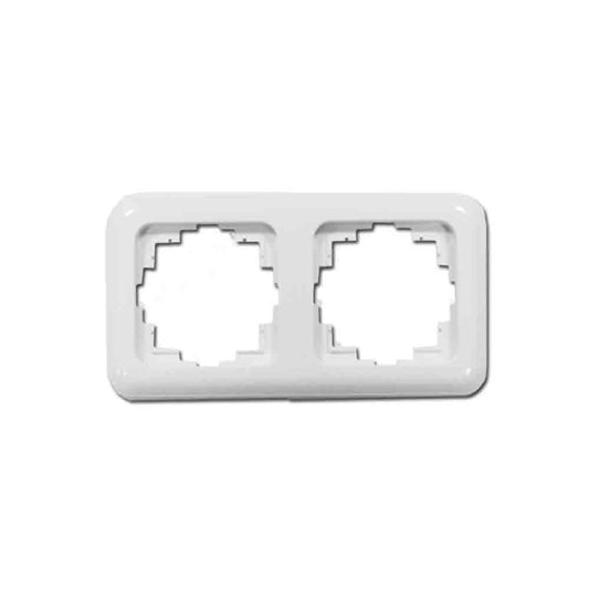Marco de empotrar 2 elementos Serie Term Blanco 150x80mm EDM 65321
