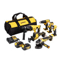 Combo 6 outils + Chargeur + 2Bat + Sac Dewalt 18V DCK607M2