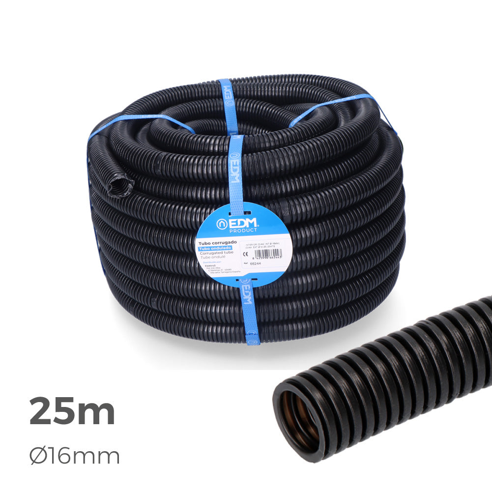 Tube annelé pour intérieur 25 m CE EDM