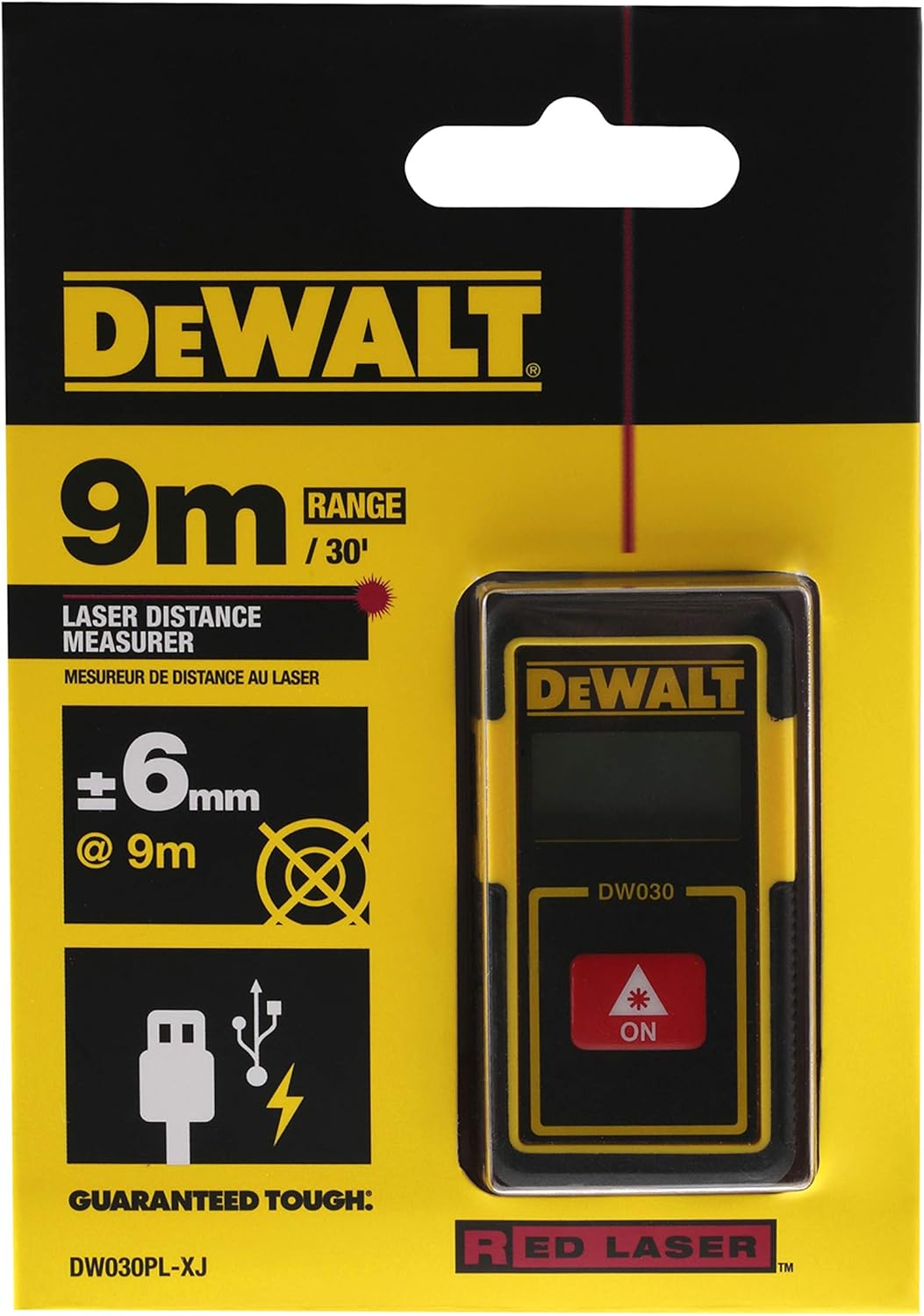 Compteur laser de poche Dewalt DW030PL-XJ - 9 mètres 