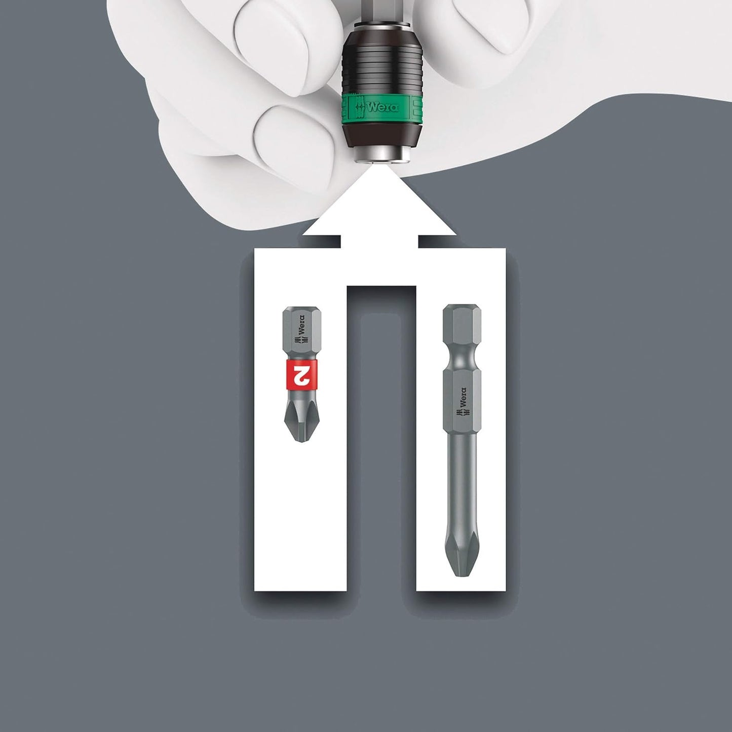 Jeu de 15 tournevis à cliquet Kraftform Kompakt 838 RA-R M Wera