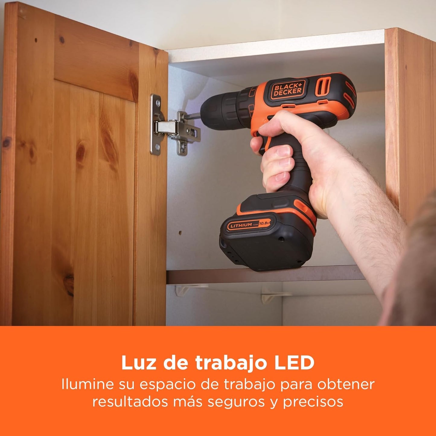 Perceuse-visseuse sans fil Black+Decker BDCDD12 10,8 V 26 Nm