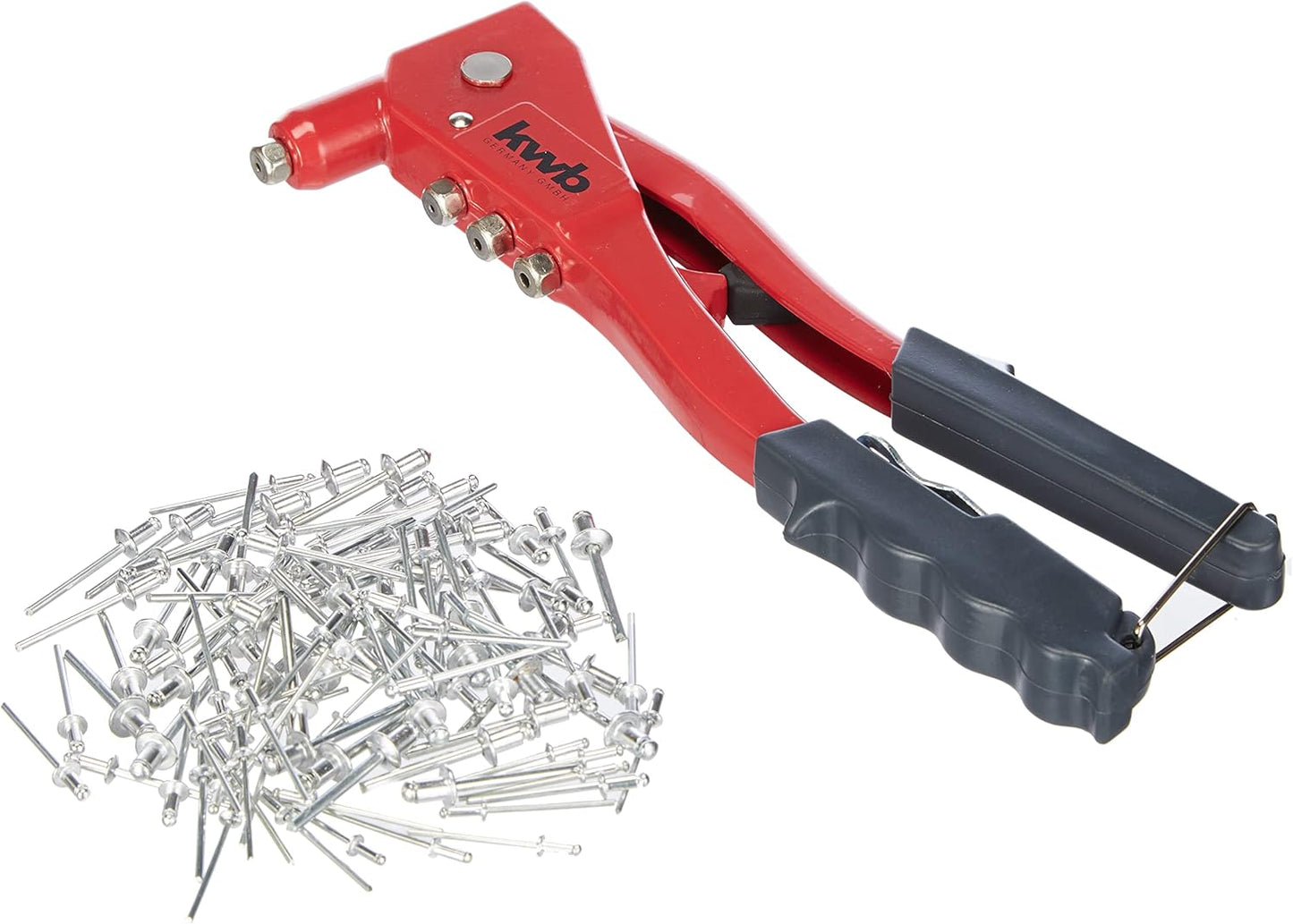 Jeu de riveteuses avec 100 rivets KWB 49407190
