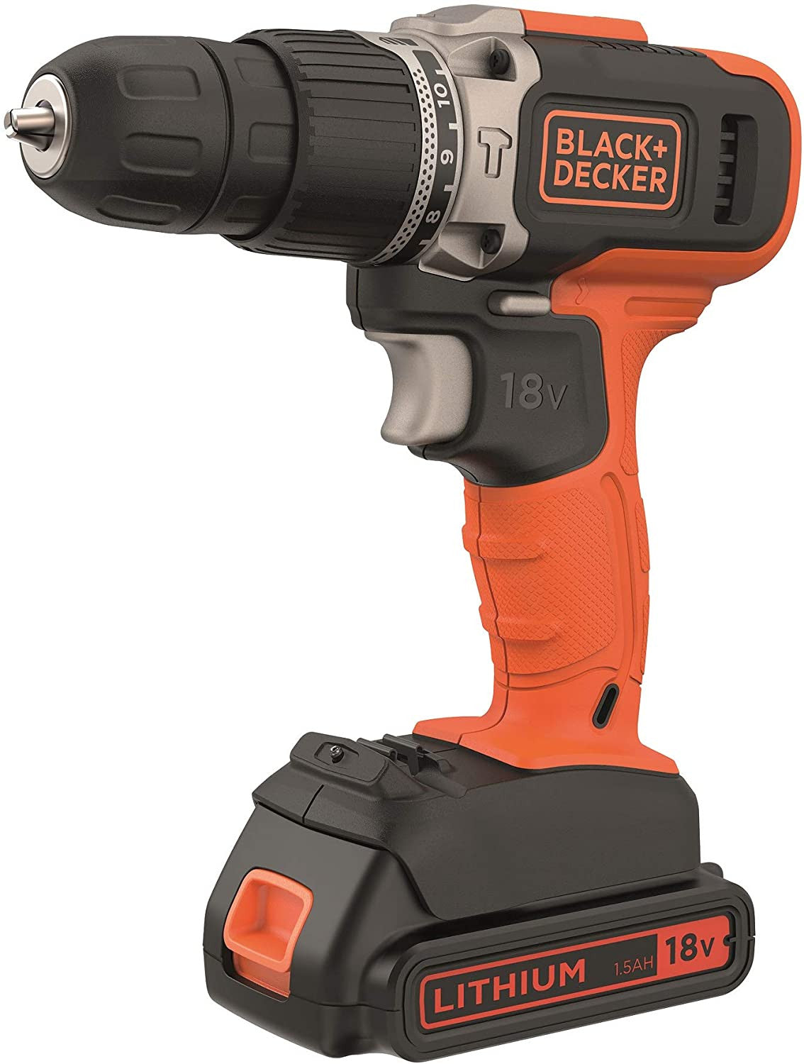 Taladro Percutor Black+Decker 18V + 160 Accesorios 2 Bat 1,5Ah con Maletín BCD003BAST BLACK + DECKER - 2