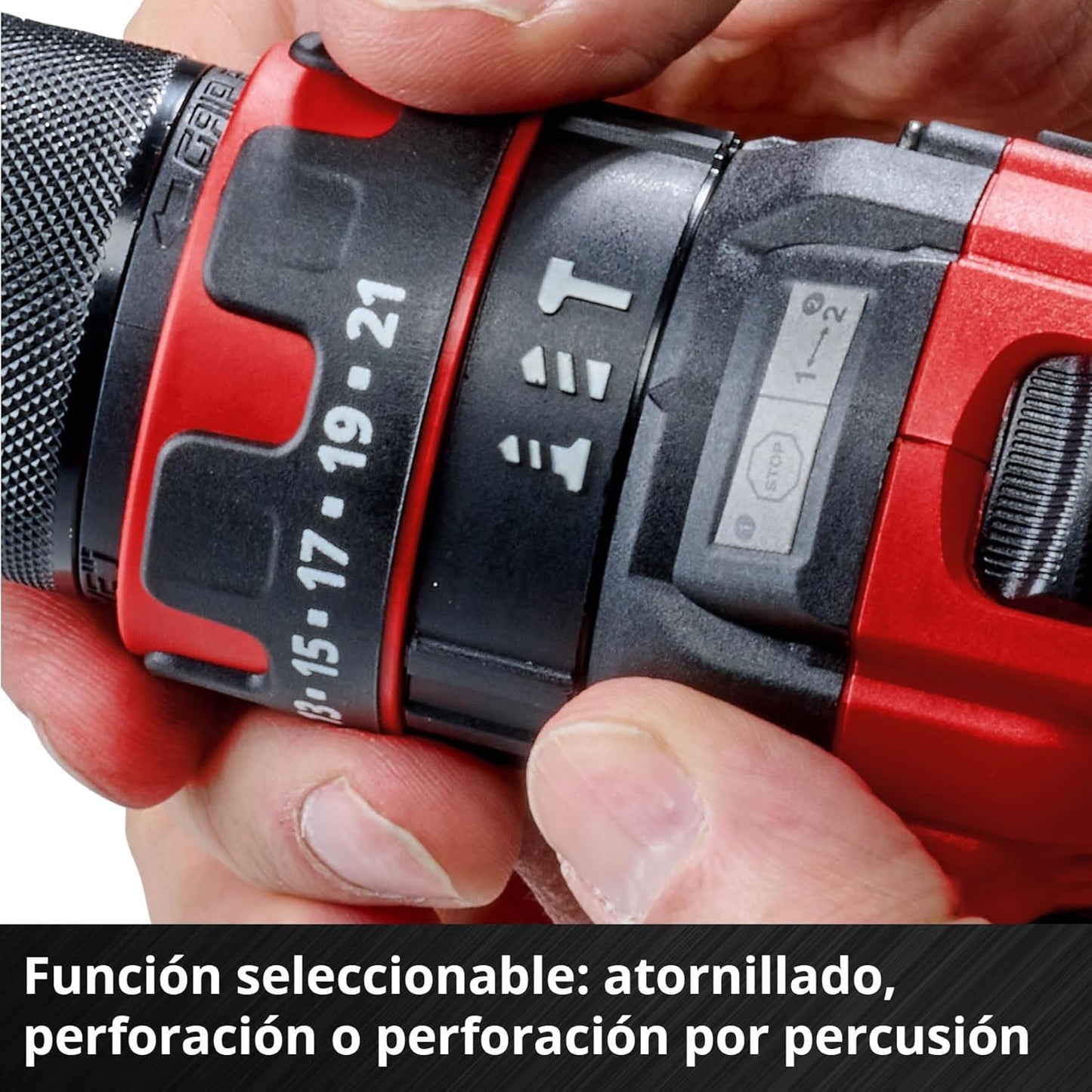 Taladro percutor a batería 18V con 2bat 2,5Ah y cargador TE-CD 18/44 Li-i Einhell